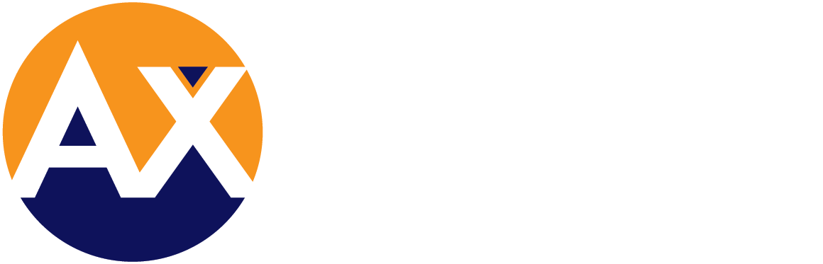 AXSource logo white txt